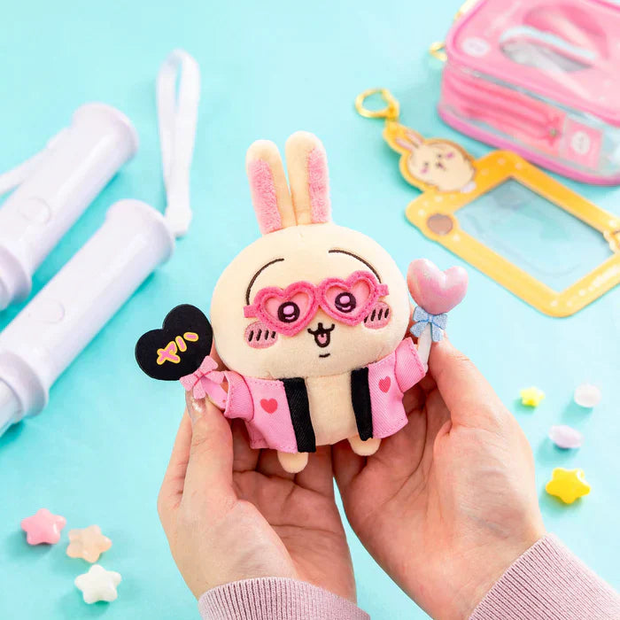 CHIIKAWA | Usagi Otaku Activities Penlight Fan Mascot Holder Plush Keychain Bag Charm H130×W135×D50mm
