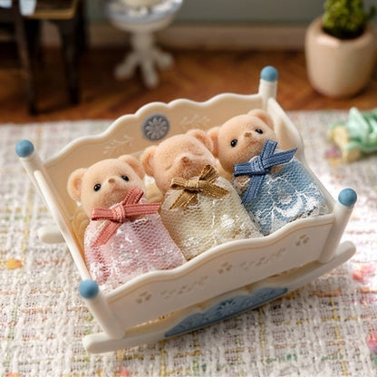 【JP】Sylvanian Families | Biscuit Bear Triplets Babies Set FS-63