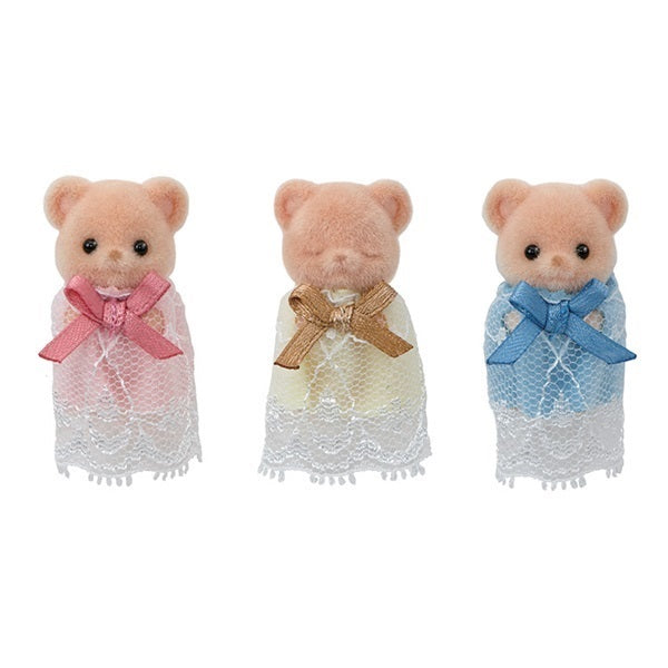 【JP】Sylvanian Families | Biscuit Bear Triplets Babies Set FS-63