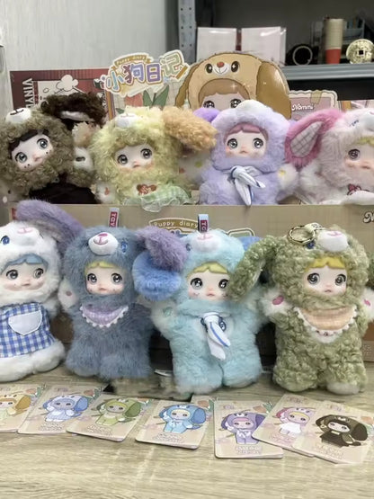 Nommi | Puppy Diary Series Blind Box Plush Keychain 17cm Approx. (Order 8 for Complete)