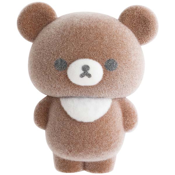 SAN-X | Rilakkuma Chairoikoguma Petit Collection Mascot 20×37×30mm (Flocked 4th Edition)