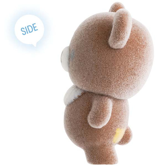 SAN-X | Rilakkuma Chairoikoguma Petit Collection Mascot 20×37×30mm (Flocked 4th Edition)