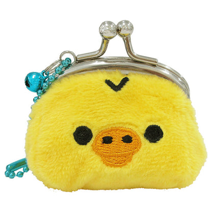 SAN-X | Rilakkuma Kiiroitori Coin Purse Petite Clasp Keychain 65x55x45 mm