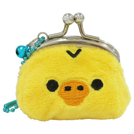 SAN-X | Rilakkuma Kiiroitori Coin Purse Petite Clasp Keychain 65x55x45 mm