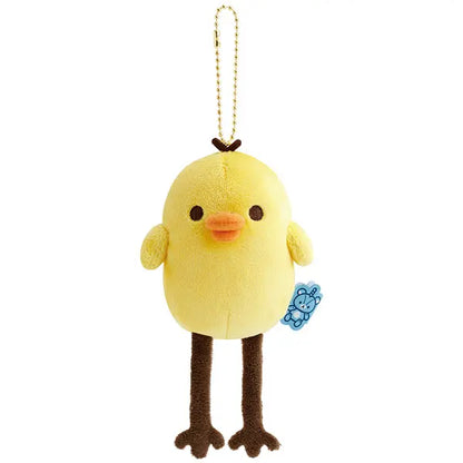 SAN-X | Rilakkuma Kiiroitori Long-legged Hanging Plush Toy Bag Charm Keychain 165×115×60mm (Rilakkuma Lab)