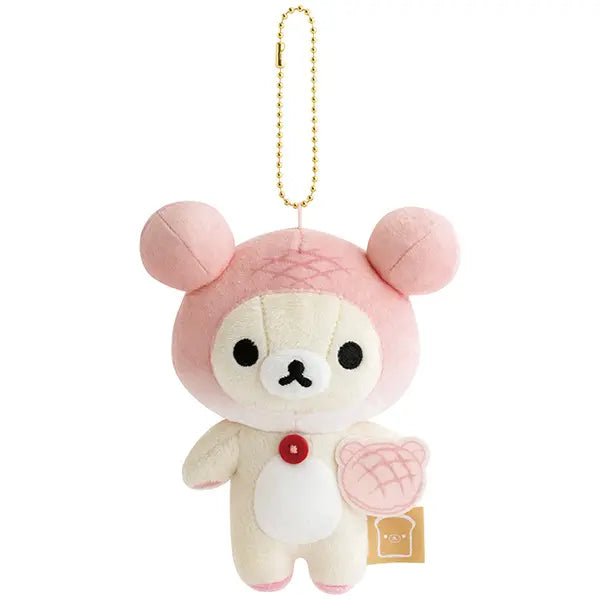 San-X | Rilakkuma Korilakkuma Hanging Plush Toy Bag Charm Keychain 135×110×65mm (Anytime Bakery)