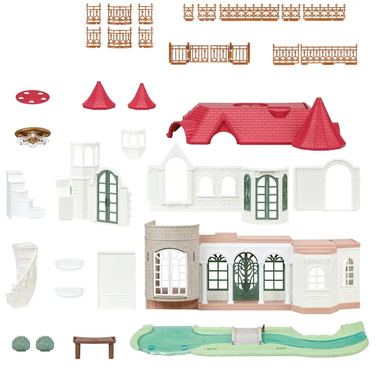 【Pick Up & Store Only】Sylvanian Families Red Roof Riverside Manor - 5865