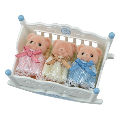 Sylvanian Families Biscuit Bear Sleepy Triplets - 5866