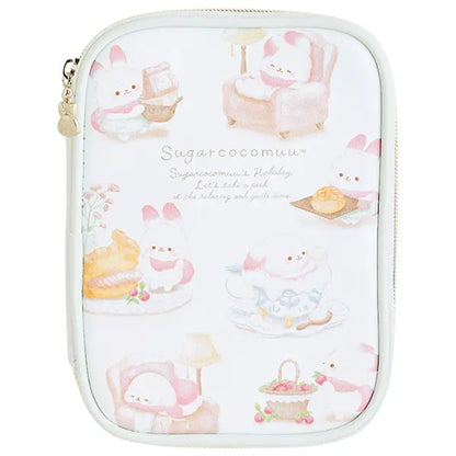 SAN-X | Sugarcocomuu Multi Pouch 190×140×20mm (Sugarcocomuu's Holiday Lying Down Sleeping)
