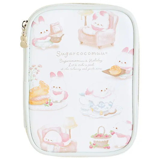 SAN-X | Sugarcocomuu Multi Pouch 190×140×20mm (Sugarcocomuu's Holiday Lying Down Sleeping)