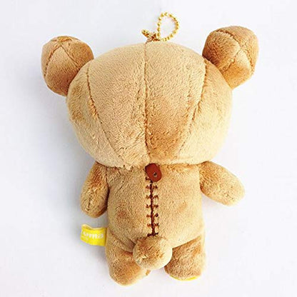 SAN-X | Rilakkuma Plush Keychain Mascot Holder Bag Charm with Ball Chain 5.8 x 11.1 x 12.7cm