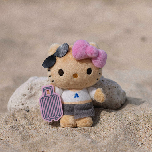 SANRIO x ALEXIA STAM | Hello Kitty Mascot Holder Plush Keychin Bag Charm (Tanned)