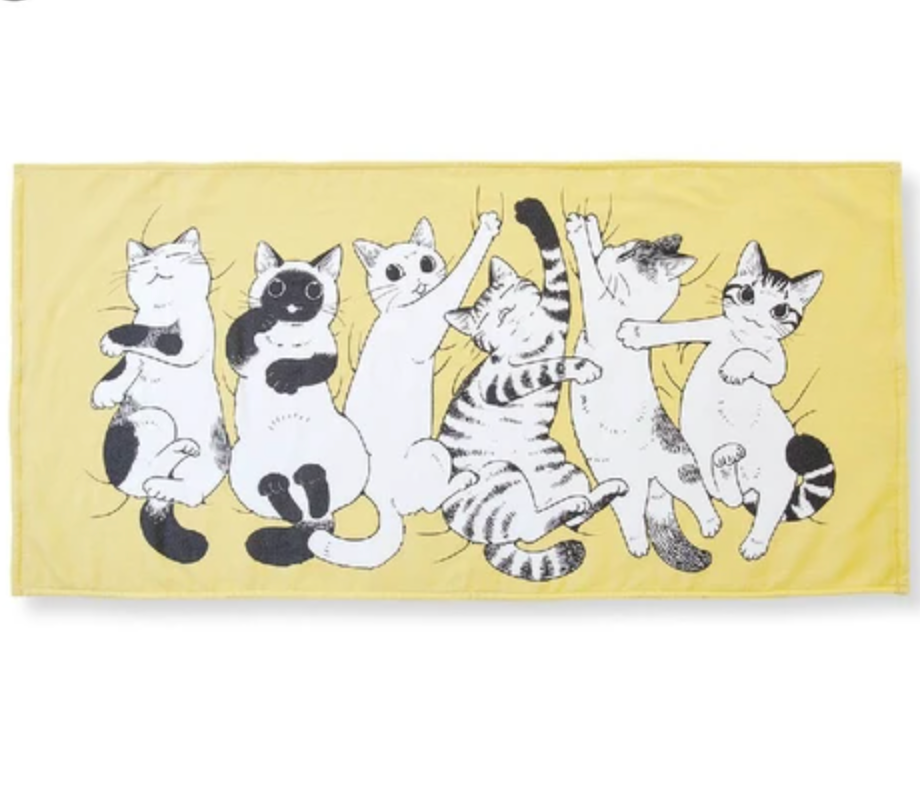 Felissiomo100% Cotton Bathing Towel 120*60Cm Yellow