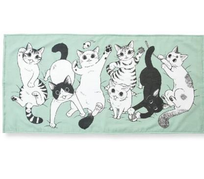 Felissiomo100% Cotton Bathing Towel 120*60Cm Green