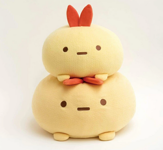 San-Xsumikko Gurashi Plush Toy Daifuku Cushion Fried Shrimp Xl 280×400×370Mm