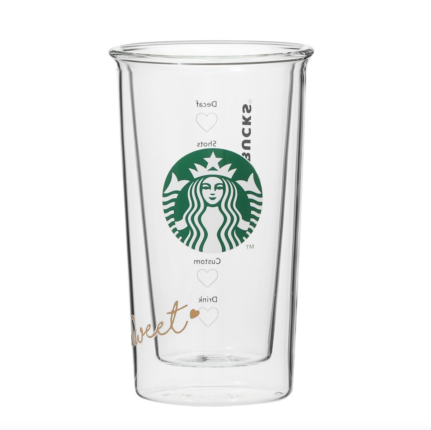 Starbuckeheat Resistant Double Wall Glass Valentine 2023 355Ml 120