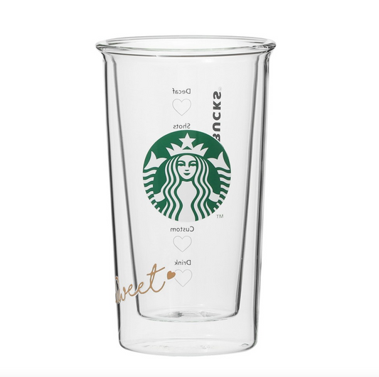 Starbuckeheat Resistant Double Wall Glass Valentine 2023 355Ml 120