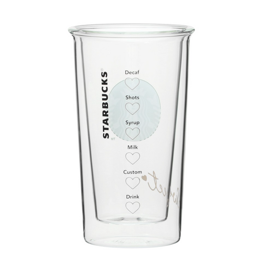 Starbuckeheat Resistant Double Wall Glass Valentine 2023 355Ml 120