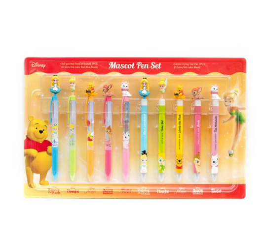 Disneymascot Ball Pointed Pen & Quick Drying Gel /// // 0.5Mm 10