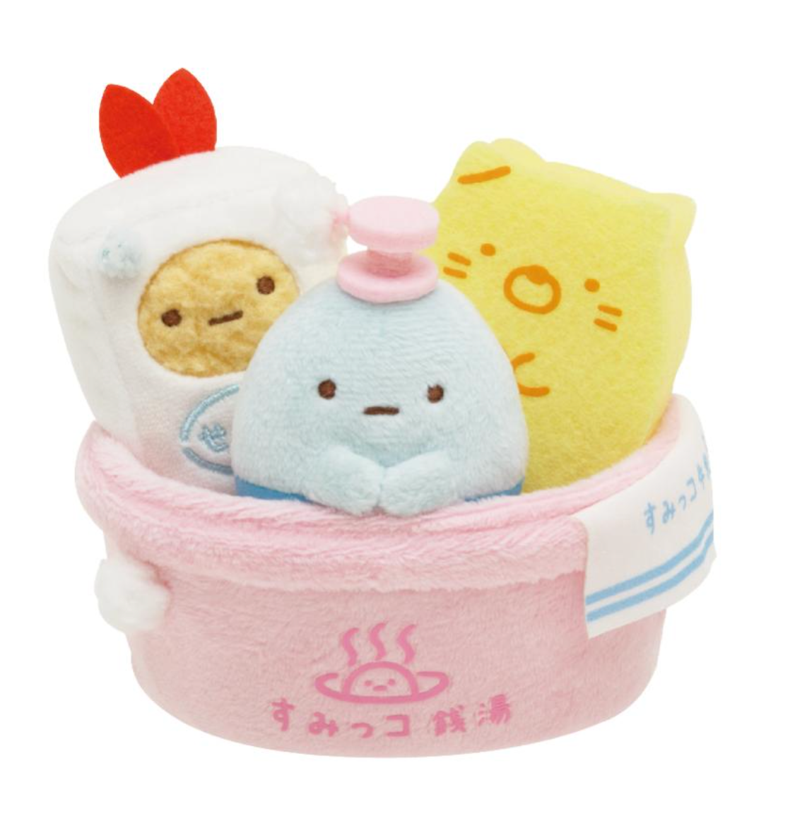 San-Xsumikko Gurashi Plush Doll Set Public Bath Sento Set