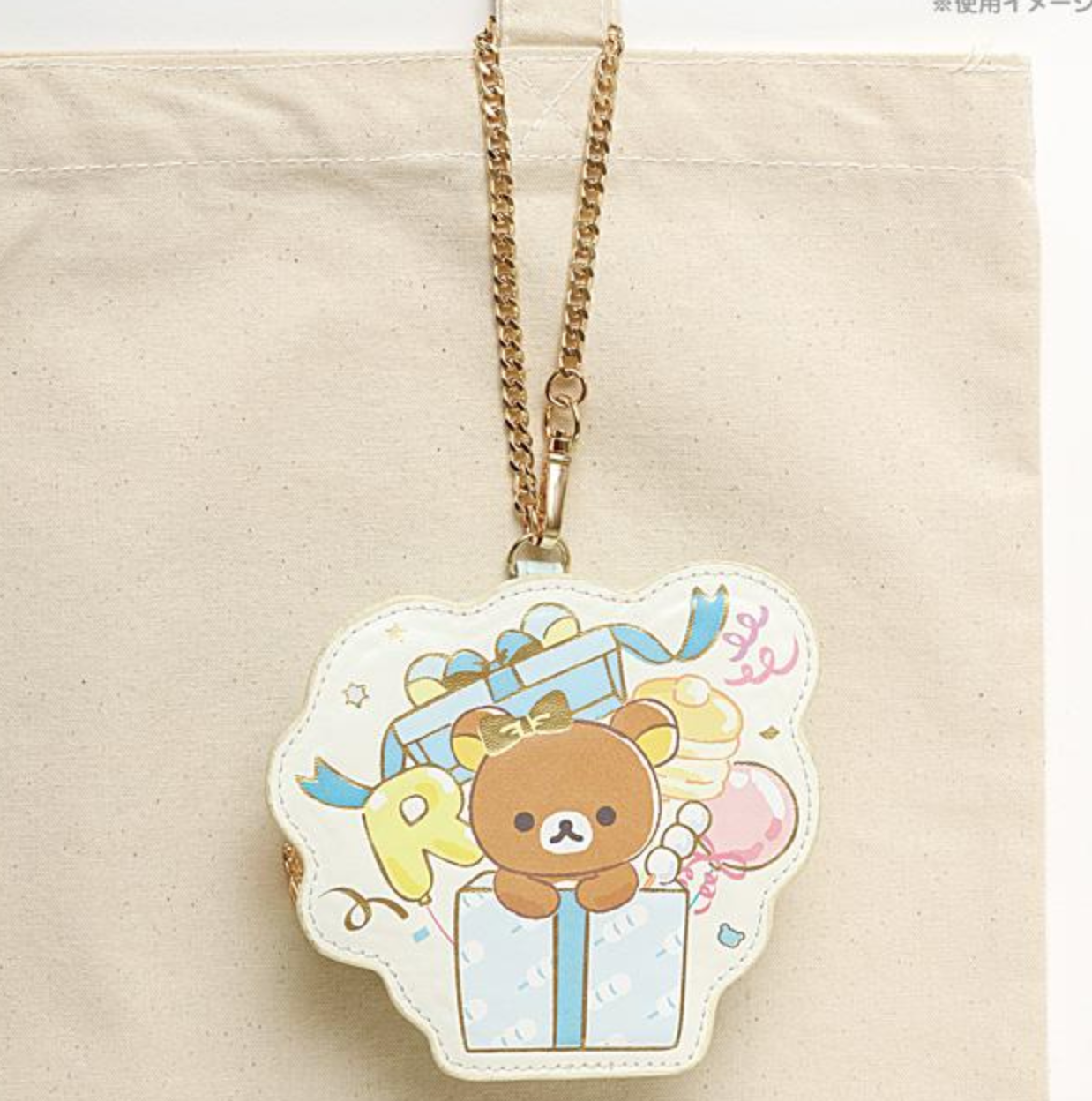 San-Xrilakkuma Nikoniko Happy For You Die-Cut Coin Case