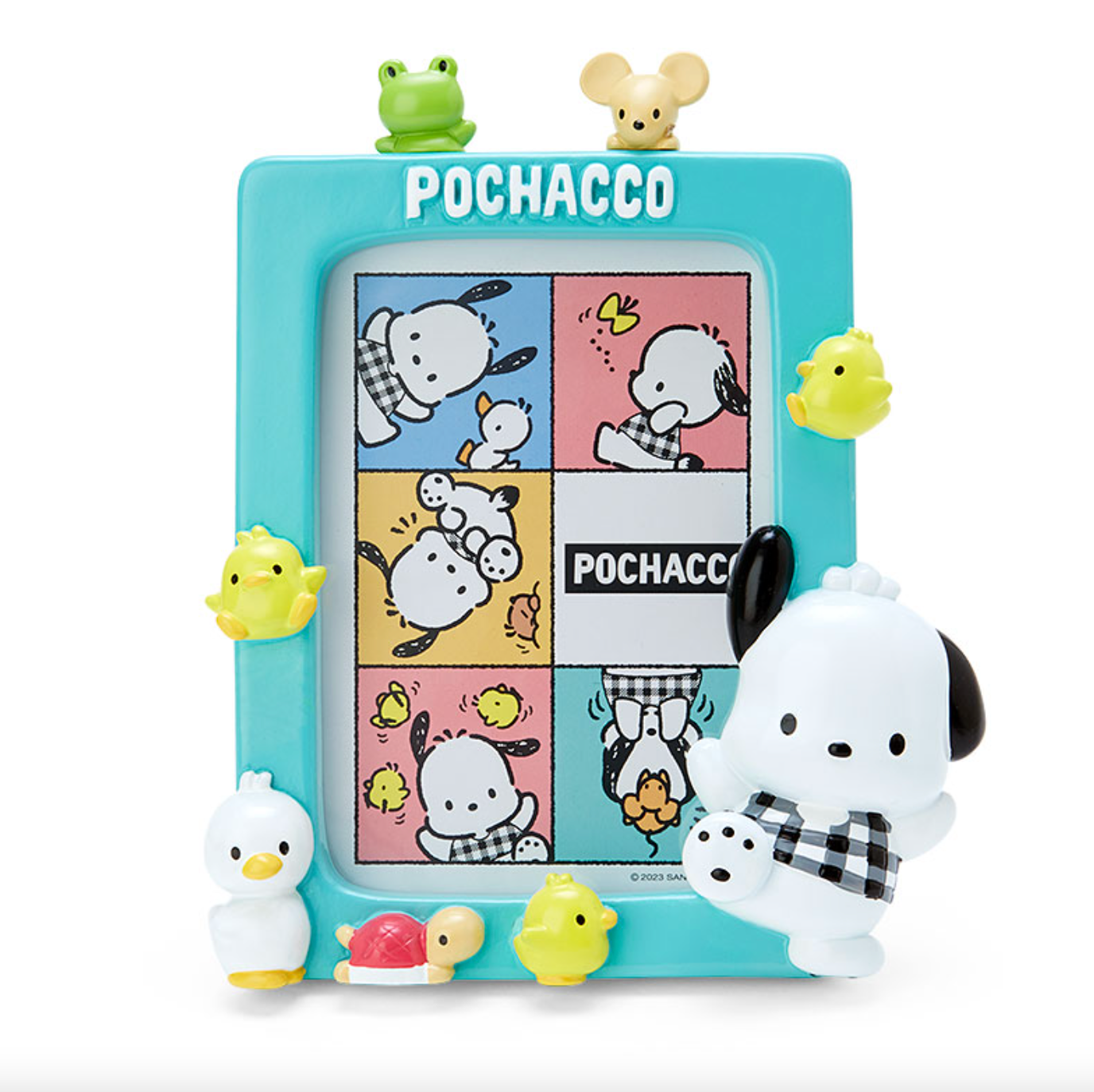 Sanriophoto Frame Pochacco (Checkered Pattern) 16 X 14 3Cm