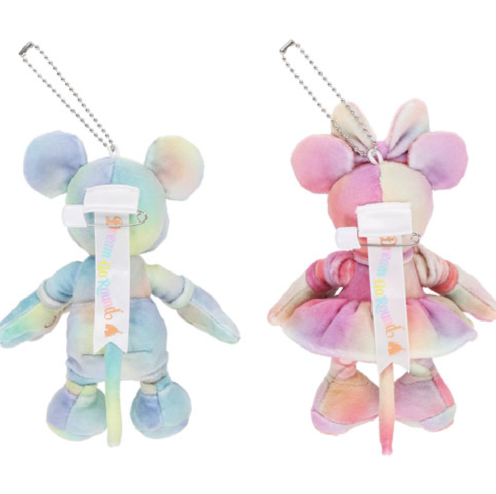 Disneydisneyland Micky Mouse & Minnie Keychains 40Th Anniversary 40