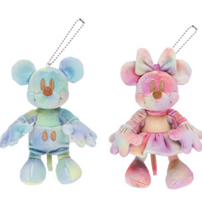 Disneydisneyland Micky Mouse & Minnie Keychains 40Th Anniversary 40