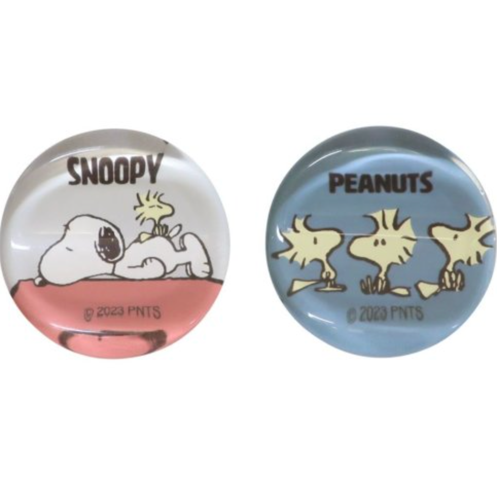 Peanuts | Snoopy Glass Chopsticks Rest Set Of 2 Gray+Navy