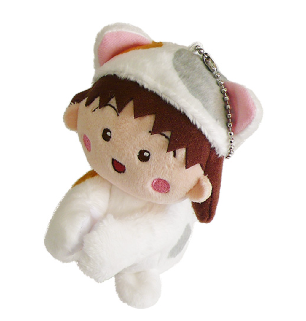 Chibi Maruko Chan | Plush Keychain & Clip Approx.10Cm ///