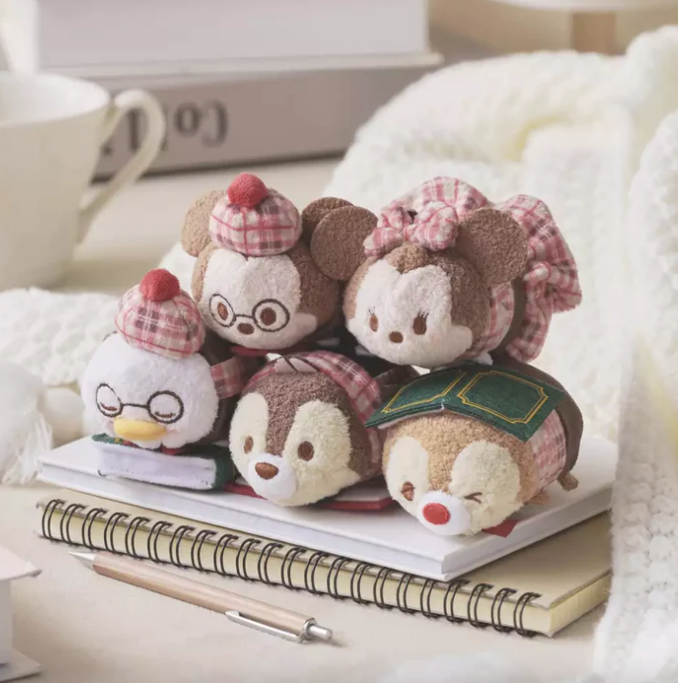 Disney | Autumn Checked Tsum 6.5×8×9(Cm) ///
