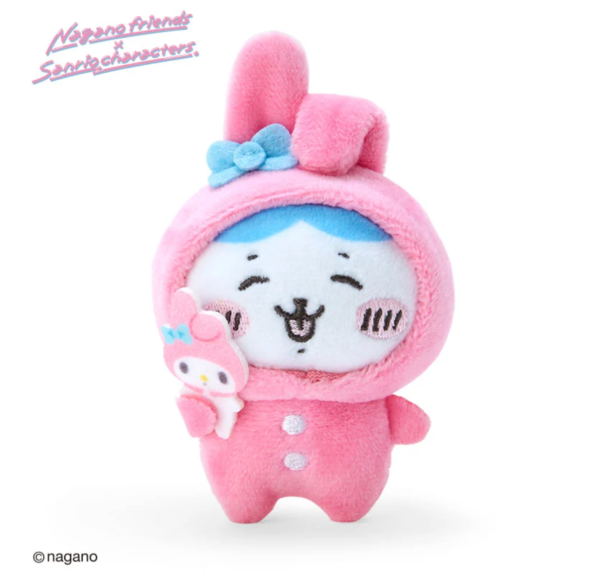 Nagano Friends X Sanrio | Chiikawa Plush Badge 10 3.5 7 Cm // My Melody Hachiware
