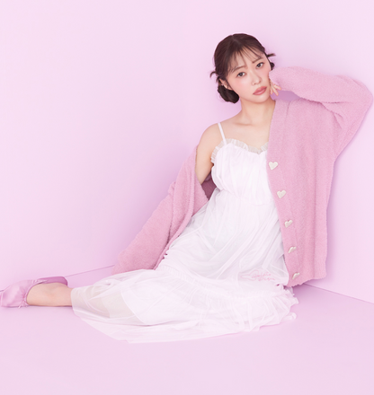 Gelato Pique | Tulle Maxi Cami Dress One-Piece (Valentine’s Day Collection) 冰激凌