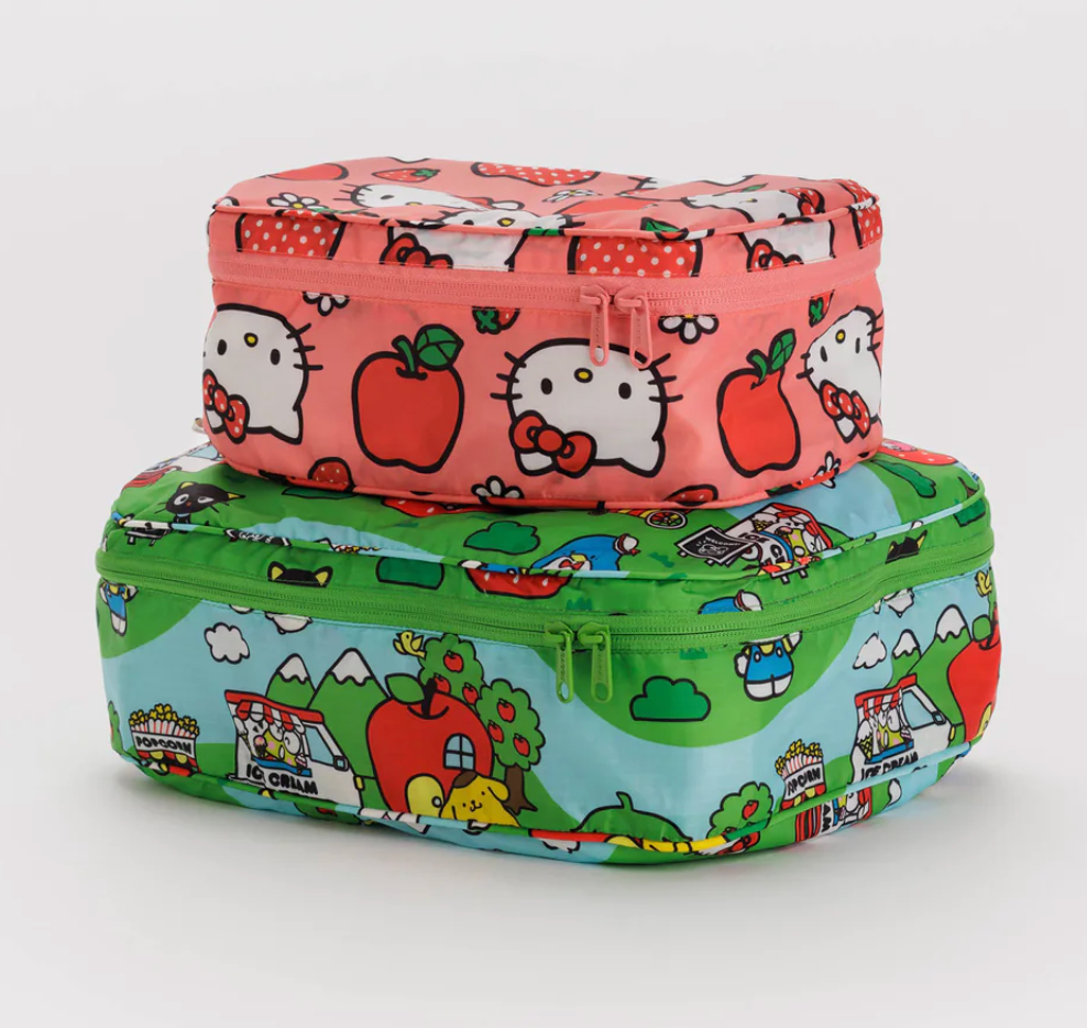 Baggu | Hello Kitty And Friends Packing Cube Set (Apples + Friends)