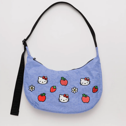 Baggu | Hello Kitty Embroidered Nylon Crescent Bag