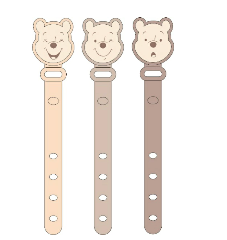 Disney | Winnie The Pooh Cable Band 3Pcs Set 维尼小熊/噗噗 数据线收集Set/雨伞防丢/包装封口 装饰带