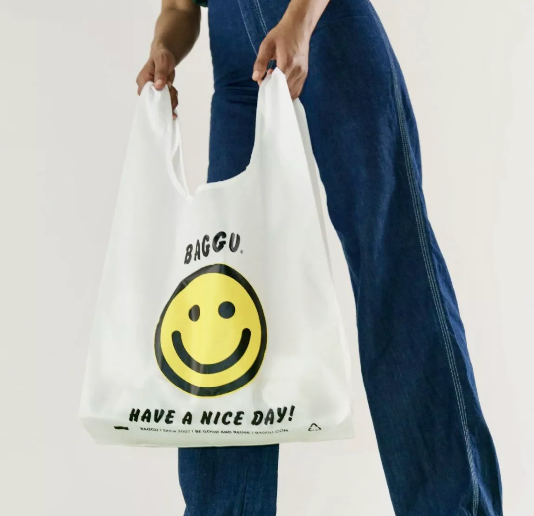 Baggu | Thank You Happy Standard Baggu (New) 美好的一天 可折叠环保袋/购物袋