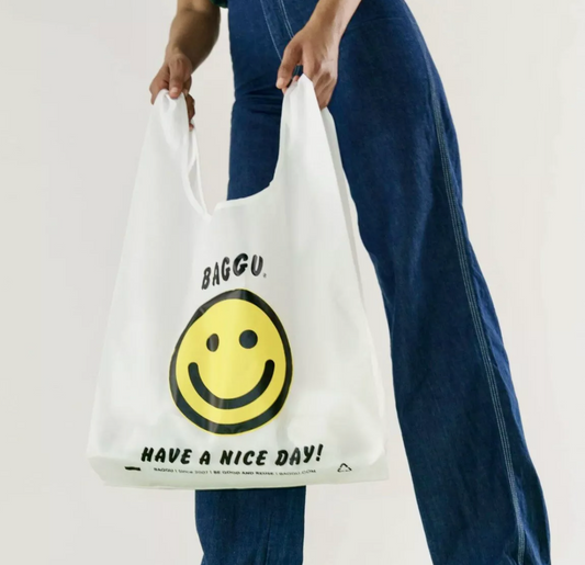 Baggu | Thank You Happy Standard Baggu (New) 美好的一天 可折叠环保袋/购物袋