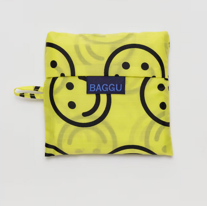 Baggu | Yellow Happy Standard Baggu (New) 黄色笑脸 可折叠环保袋/购物袋