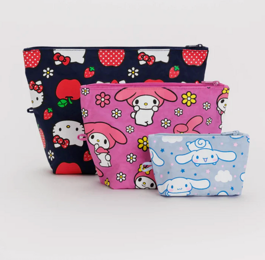 Baggu | Sanrio Hello Kitty And Friends Go Pouch Set 合作款 三丽鸥收纳包套装