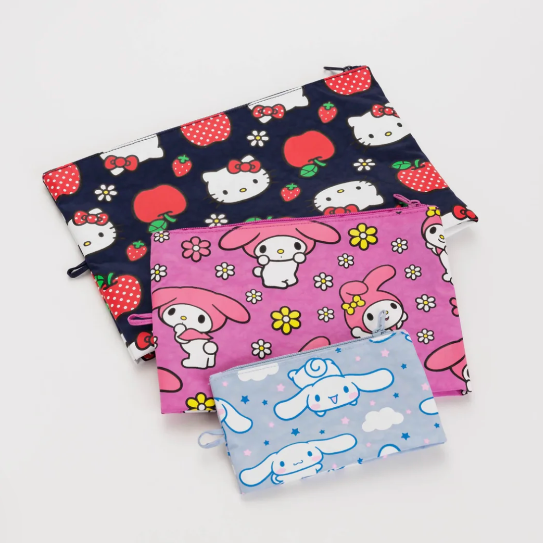 Baggu | Sanrio Hello Kitty And Friends Go Pouch Set 合作款 三丽鸥收纳包套装