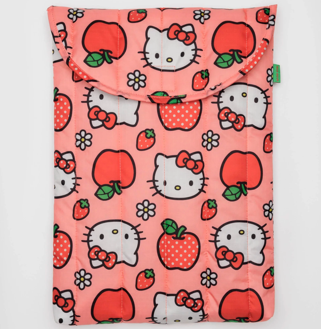Baggu | Sanrio Hello Kitty Puffy Laptop Sleeve 16‘’ (New) 三丽鸥 凯蒂猫合作款 电脑包