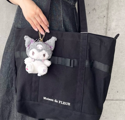 Maison De Fleur X Sanrio | Fluffy Mascot Holder Plush Keychain Limited Edition Approx.10Cm