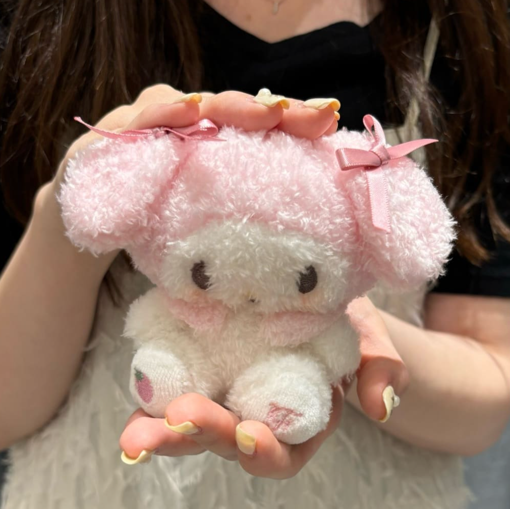 Maison De Fleur X Sanrio | Fluffy Mascot Holder Plush Keychain Limited Edition Approx.10Cm My