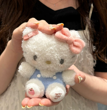 Maison De Fleur X Sanrio | Fluffy Mascot Holder Plush Keychain Limited Edition Approx.10Cm Hello