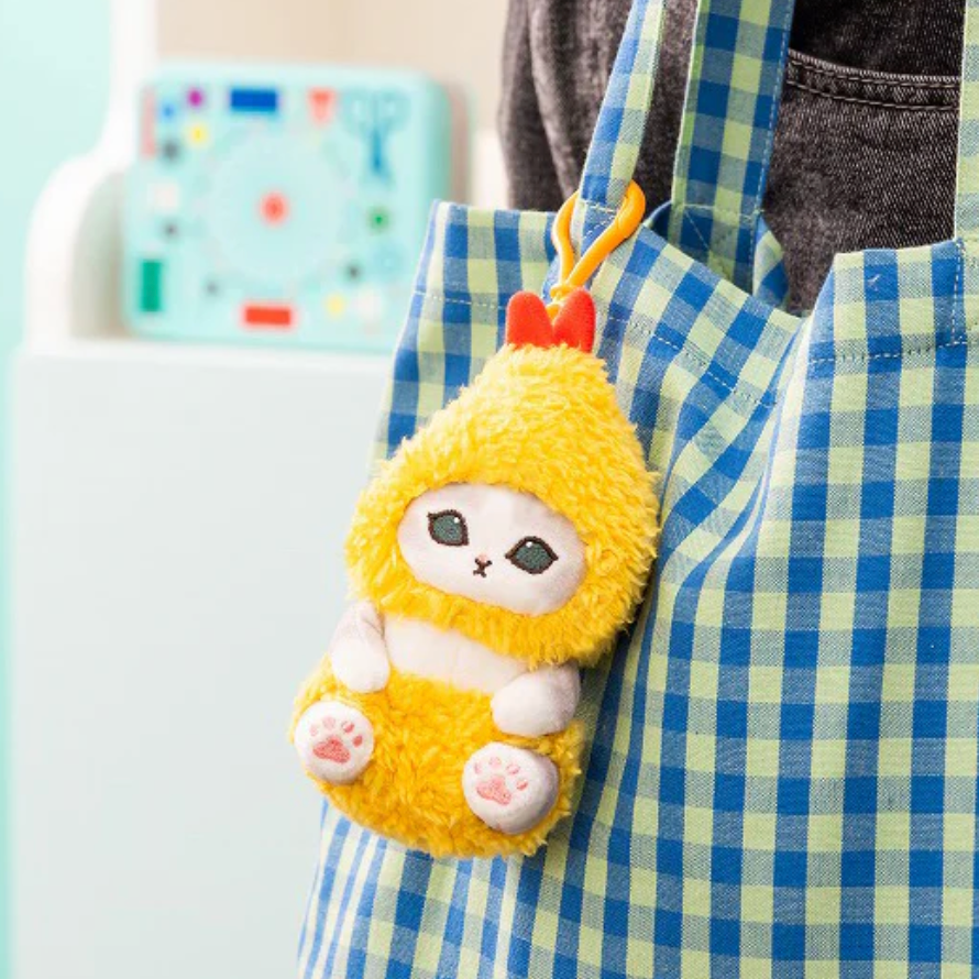 Mofusand | Plush Keychain W70 X H140 D90 Mm Shrimp Nyan