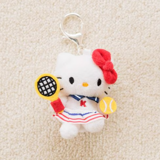 【Limit One/Person】Me% X Hello Kitty | Mascot Holder Keychain 13Cm (Tennis)