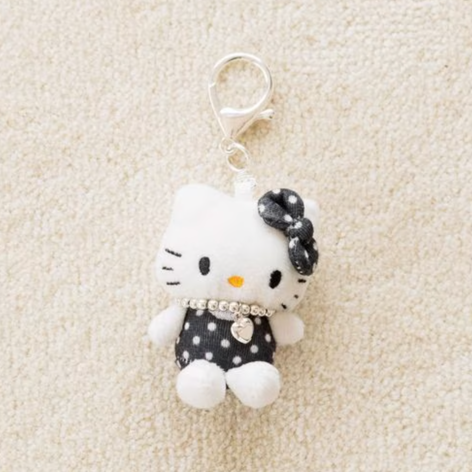 【Limit One/Person】Me% X Hello Kitty | Mascot Holder Keychain 13Cm (Dot)