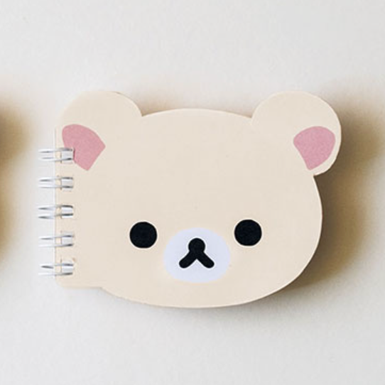 San-X | Rilakkuma Korilakkuma Ring Memo Pad/Notebook 74×97Mm 80 Sheets (Basic Rilakkuma Favorite