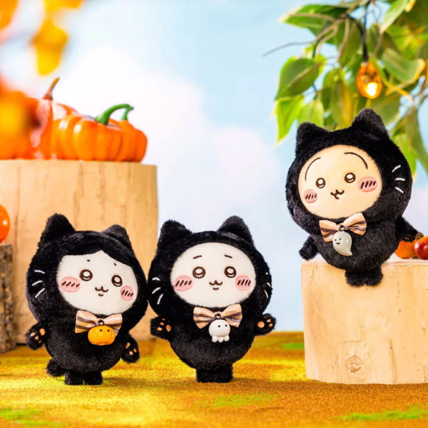 Chiikawa | Mascot Holder Plush Keychain Hachiware H120×W85×D75Mm (Black Cat)